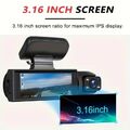 Dashcam Auto vorne hinten 1080P WiFi GPS AutoKamera mit 64GB Karte Nachtsicht