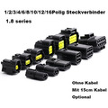 1/2/3/4/5/6/8/10/12/16Polig AMP Steckverbinder Wasserdicht Auto Steckver Stecker