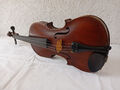 alte Geige 4/4 Violine 60,0 cm old violin & sig. Bogen Karl Bauer Markneukirchen