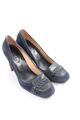 TOD’S Hochfront-Pumps Damen Gr. DE 36 blau-schwarz-hellorange Casual-Look