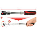 KS TOOLS 914.1420 1/4" SlimPOWER Teleskop-Gelenk-Umschaltknarre, 72 Zahn