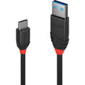 Lindy USB 3.2 Gen 2 Kabel, USB-A Stecker > USB-C Stecker, Black Line, schwarz