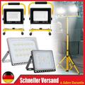 LED Fluter Flutlicht Stativ Baustrahler Scheinwerfer mit Bewegungsmelder/Stecker