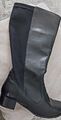 Bequeme Luftpolster Weitschaft XXL Stiefel Gr 6 1/2  1 x getra,  schwarz braun, 