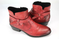 Rieker Gr.42 Damen Stiefel Stiefeletten Boots Herbst/Winter  Rot   TOP  E 528