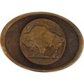 Neu Buffalo Nickel Bison Indianer Cowboy 1970s Nummern Vintage Gürtelschnalle