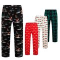 Herren Baumwolle Pyjama Flanell bedruckt Lounge Hose Weihnachten Hose PJ Nachtwäsche