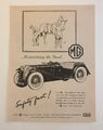 MG ""Maintaining the Breed"" Original 1949 Autowerbung