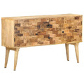 Mangoholz Massiv Sideboard 120X30X70Cm Kommode Anrichte Beistellschrank