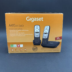 Gigaset A415A DUO - 2 Schnurlose DECT-Telefone mit Anrufbeantworter (geprüft)