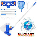 Pool Poolsauger Staubsauger Set Skimmer Kescher Bodensauger mit Teleskopstange