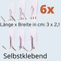 Handtuchhaken Geschirrtuch Klebehaken Selbstklebend Haken Wand Bad Küche 6x