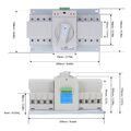 Mini Dual Power Automatischer Transferschalter 4P Generator-Umschalter 400 V