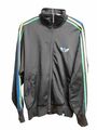 Adidas Schwarz Bunt Streifen 🦊Trainingsanzug Vintage Reißverschluss JACKE GR.M