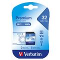 SDHC-Card Verbatim, Speicherkarte, Premium, 32GB, Class 10, U1, UHS-I