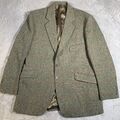 Vintage Alsport Tweed Sakko 44R John G Hardy Wolle Hacking Sport Blazer Jagd