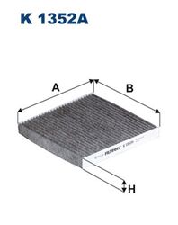 Innenraumfilter FILTRON K 1352A Aktivkohlefilter für SMART RENAULT FORFOUR 453 3