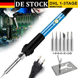 Lötkolben Set 60W Lötstation Einstellbarer Temperatur Lötset Soldering Iron Kit