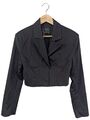 BERSHKA Kurz-Blazer Damen Gr. DE 38 schwarz Elegant