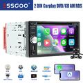 2 DIN Autoradio Carplay Android Auto Mit Kamera MIK CD DVD RDS FM 3USB Bluetooth