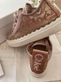 Original Chloé Lauren Sneaker Woody aus Spitze Leder Mix ♥️