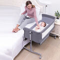 3 in 1 Kinderbett Babywiege Beistellbett Zustellbett Babybett mit Rollen