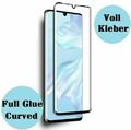 Voll Kleber Panzerfolie Huawei P30 Pro Full Glue 3D Schutzglas Display Echt Glas