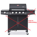 TAINO RED 4+1 Gasgrill BBQ ohne Wagen Edelstahl Brenner Seitenkocher Thermometer