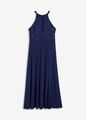 Elegantes Abendkleid mit schöner Spitze Gr 36/38 Mitternachtsblau Maxi-Kleid Neu