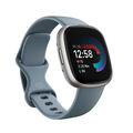 FITBIT Versa 4 Smartwatch Aluminium Elastomer, S/L, Waterfall Blue/Platinum