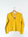 Boden Kaschmir Pullover Gr. XS gelb reiner V-Ausschnitt weich flauschig Eva Strick