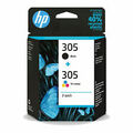 HP 305 2 Pack Tri Color Tintenpatrone Drucker - Schwarz, Farbe - Deskjet 2700