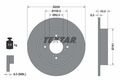 2x TEXTAR Bremsscheibe 92231403 für SUZUKI