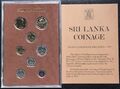 Sri Lanka Ceylon 1978 achtproof Münzsammlung Set von Royal Mint in Umschlag