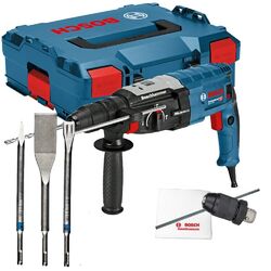 Bosch Bohrhammer GBH 2-28F + L-BOXX + 3-teiliges Meißelset SDS-PLUS