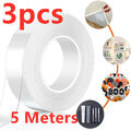 3pcs 5m Nano Tape Doppelseitiges Klebeband Abnehmbares Gel Spurloses Klebeband  