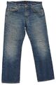 HUGO BOSS Kansas Herren Jeans W34 L30 34/30 blau stonewashed used gerade Denim