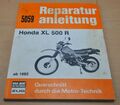 HONDA XL 500 R ab 1982 Motor Getriebe Bremsen Batterie Reparaturanleitung B5059 