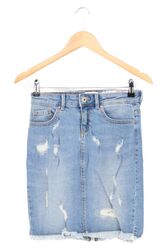 ONLY Jeansrock Blau Gr. 34 Casual Streetwear Damen