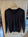 TAIFUN Pullover Schwarz mit V Ausschnitt  Gr. 40 Pullover Mit Kaschmir Anteil 