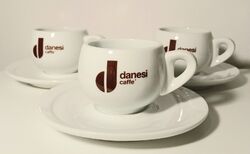 Tazze da caffe` o Cappuccino Danesi anni 90 in porcellana pesante