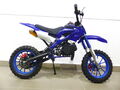 Pocketbike Dirtbike Pocket Cross 49cc Bike Kindermotorrad Crossbike KXD 701 Blau