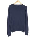 GANT Baumwolle Wolle Seide Blau Pullover Pulli Herren Ih6 Größe S Small