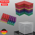 216tlg Magnet Neodym kugeln Technik Gadget Anti Stress 5mm Kugeln Magnete Bunt