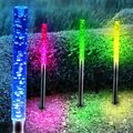 4x Außenleuchte Gartendeko Solarleuchte RGB LED Farbwechsel Steh Hof Gartenlampe