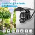 FUNK ÜBERWACHUNGSKAMERA Outdoor Solar WLAN WIFI IP 4MP HD PTZ CAMERA 360° AUßEN