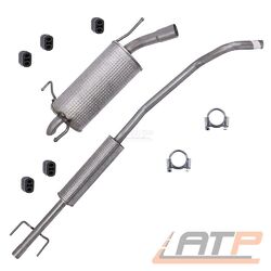 AUSPUFFANLAGE MITTELSCHALLDÄMPFER ENDSCHALLDÄMPFER FÜR OPEL CORSA C F08 1.2 1.4# BJ 00-12 / INKL. ALLEN BENÖTIGTEN MONTAGETEILEN #