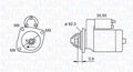 Anlasser Drehrichtung im Uhrzeigersinn 063721552010 MAGNETI MARELLI für FIAT