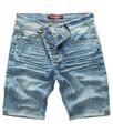 Rock Creek Herren Jeans Short Kurze Bermuda Shorts Hose Denim Stonewashed M50