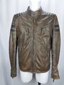 Gipsy Mauritius Herren Lederjacke Biker used look Vintage Gr. M Braun